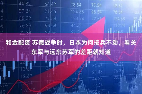和金配资 苏德战争时，日本为何按兵不动，看关东军与远东苏军的差距就知道