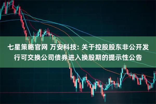 七星策略官网 万安科技: 关于控股股东非公开发行可交换公司债券进入换股期的提示性公告